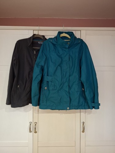 3in1 Regenjacke Von Tchibo Gr. 40 In Petrol Mit Kapuze Super Zustand