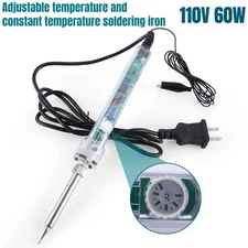 60W Soldering Iron Kit Gun Electric Heat Pencil Solder Tool US Plug 110V