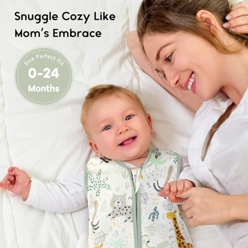 Baby Sleep Sack 6-12 Months 0.5 TOG Baby Wearable Blanket, 100% Cotton Infant - Picture 7 of 7