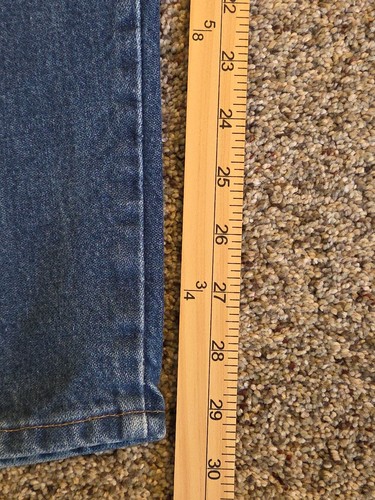 Jeans vintage Wrangler denim uomo taglia 36x30 blu taglio cowboy rodeo western 31MWZDN - Foto 11 di 11