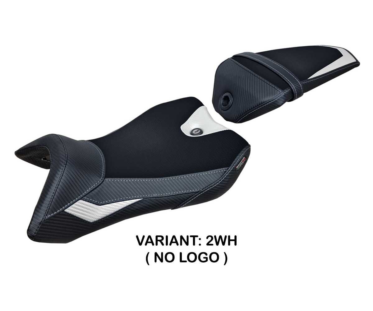 Seat saddle cover Nashik White WH TPZ Italia for Yamaha R125 2016 > 2018