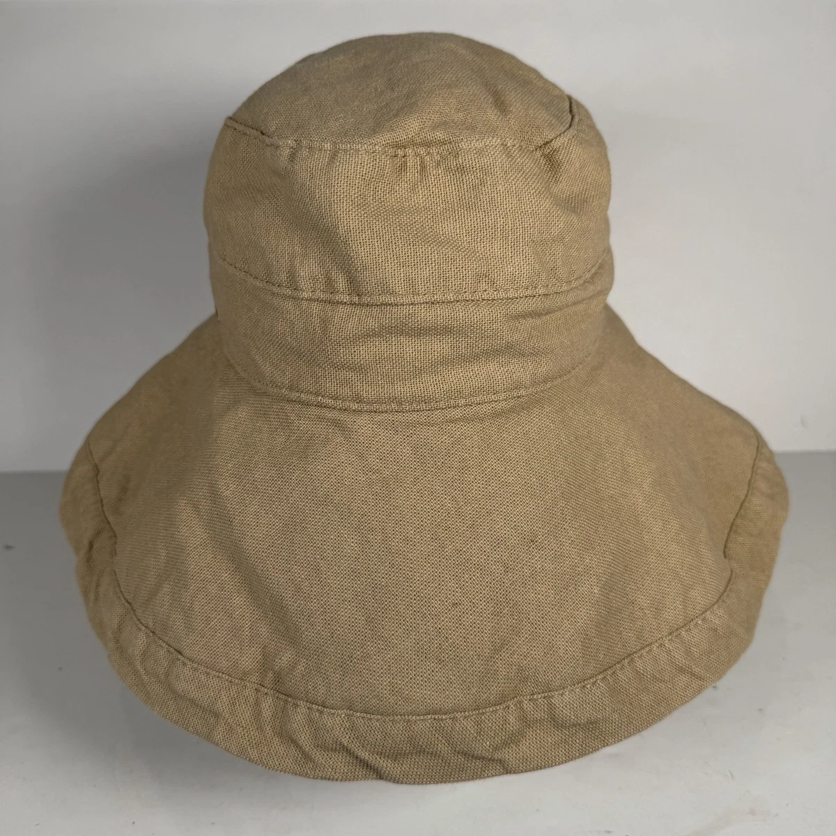 The Scala Collection Beach‎ Bucket Hat Tan 100% Paper Coastal Grandma Minimalist Scala | Cotton Canvas Upbrim Hat | Hats Unlimited main image 4
