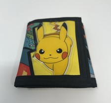 Pok mon Kids Trifold Wallet 3D Pikachu Bioworld 2010 Bulbasaur Blastoise