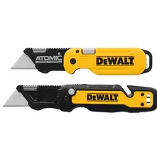 Folding Box Cutter (2-pack) Utility Pocket Knife Blade Work Push Button