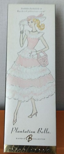 Barbie Doll Reprint Plantation Belle Classic Pink Dress Pearl Necklace Used - Picture 11 of 19