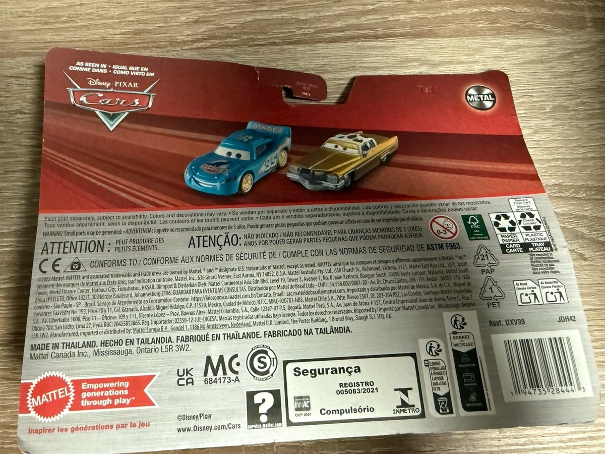 DISNEY PIXAR CARS 2024 Bling Bling Lightning Mcqueen & Tex