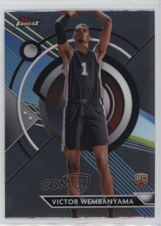 2023-24 Topps Finest Common Victor Wembanyama #76 Rookie RC