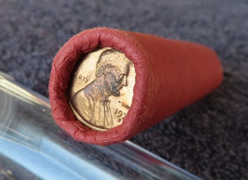 1972-S **Original Tasche - Vintage Rollen* Stempelglanz Lincoln Cent Rolle - Pennies