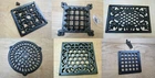 Rustic vintage old cast iron antique style Ventilation Grille Wall Air Vent BLK