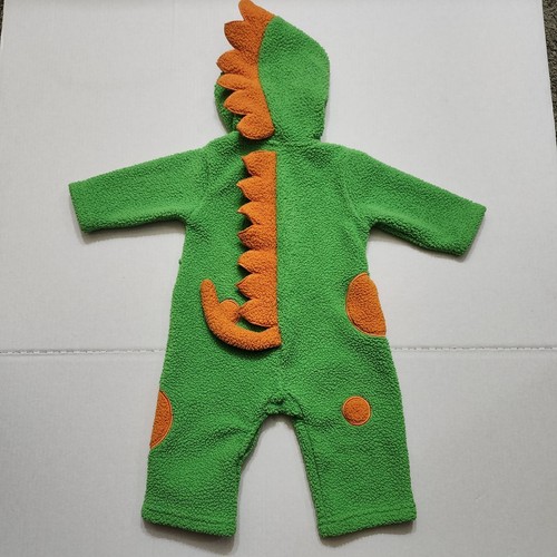 Disfraz de dinosaurio de una pieza con capucha para bebé Halloween invierno 12 meses verde - Imagen 8 de 9
