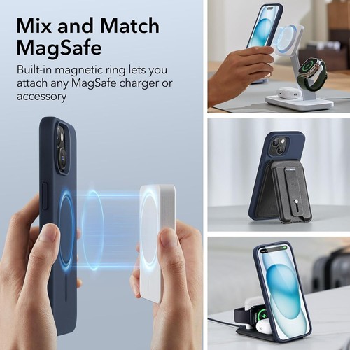 ESR for iPhone 15 Pro Case with MagSafe, Supports Magnetic Charging, Slim Liquid - Picture 7 of 7