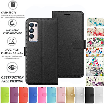 Für Oppo Find X3 Neo Hülle Case Cover Flip Leder Wallet Folio Karten Geldfach