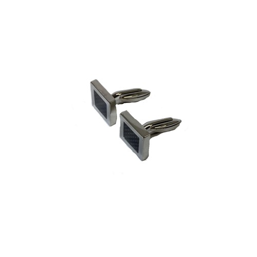 Next Schwarz & Silber Quadratische Metall Manschettenknöpfe - Bild 3 von 4