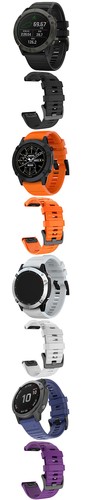 Cinturino Quickfit Silicone per Garmin Fenix 7X 7 7S 6X 6S 5 5X 5S Cinturino Orologio - Foto 22 di 37