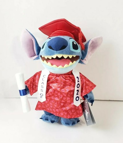 Disney Parks Stitch Class of 2020 Red Graduation And Cap Plush - Picture 2 of 5