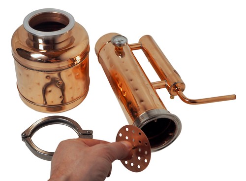 CopperGarden® Destille EASY MOONSHINE XL 2 Liter - Brennerei mit Thermometer - Bild 6 von 8