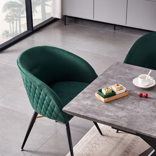 Vittorio LUX Velvet Dining Chair with Padded Seat | Tufted | Modern Retro Chair - Picture 59 of 79