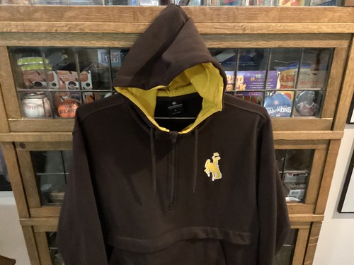 Wyoming Cowboys braun COLOSSEUM 1/4 Zip Pullover Hoodie Sweatshirt Gr. L - cool - Bild 9 von 13