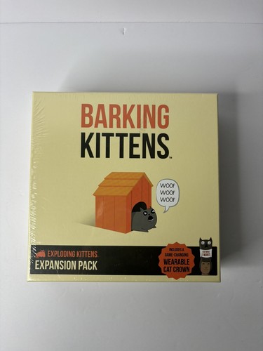 NEW Barking Kittens - Exploding Kittens Expansion Pack - Includes Cat Crown - Picture 1 of 3