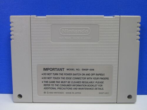 RARE vintage SNES SUPER NINTENDO POCKY AND ROCKY 2 VIDEO GAME cart ORIGINAL - Picture 2 of 10