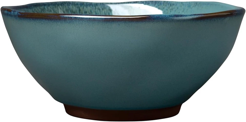 Toren 16-Piece Casual Denim Stoneware Dinnerware Set – Service for 4, Featuring - Image 2 of 4