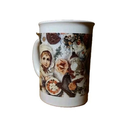 Viktorianisches Mädchen Weihnachtsengel Kaffeetasse - Bild 2 von 6