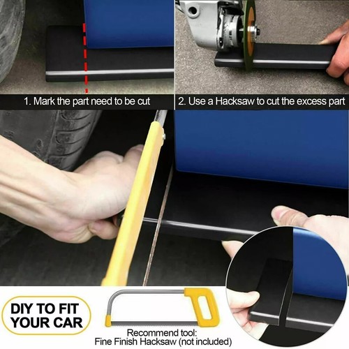 For Corolla SE LE Front Rear Bumper Lip Spoiler Body Kit Splitter Side Skirt - Picture 13 of 19