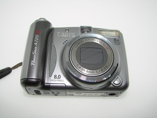 Canon PowerShot A720 IS 8MP Compact Digital Camera 6X Optical Zoom Silver Tested - Picture 10 of 20