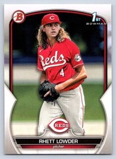 RHETT LOWDER  REDS RC 1st card  2023 BOWMAN DRAFT #BD-52