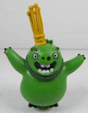 Angry Birds Green King Pig PVC Toy Figurine 3" Tall 2016 Vietnam Rovio