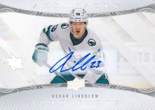 2024/25 Upper Deck Artifacts AF-OL Oskar Lindblom Auto Facts Autographed Insert