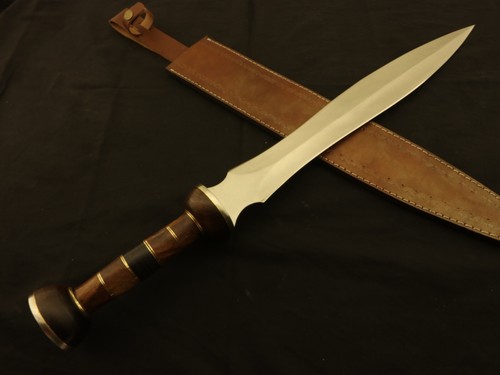 RÖMISCHER GLADIUS HISTORISCHER MASSGESCHNEIDERTER D2 STAHLKLINGE, DOLCH KRIEGER SCHWERT - Bild 1 von 10