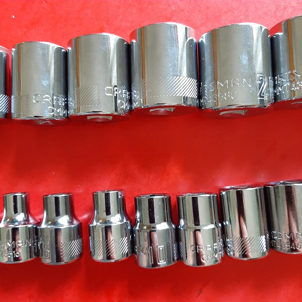 NEW CRAFTSMAN TOOLS 17pc  3/8" Drive  METRIC Shallow 6 Point Socket Set 6-22mm - Image 3 of 4