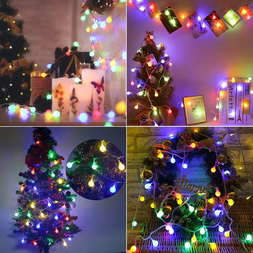 Catena Luminosa Globo 5M 50 LED Luci Stringa Natalizie 8 Modalità Di Illuminazio - Foto 4 di 16