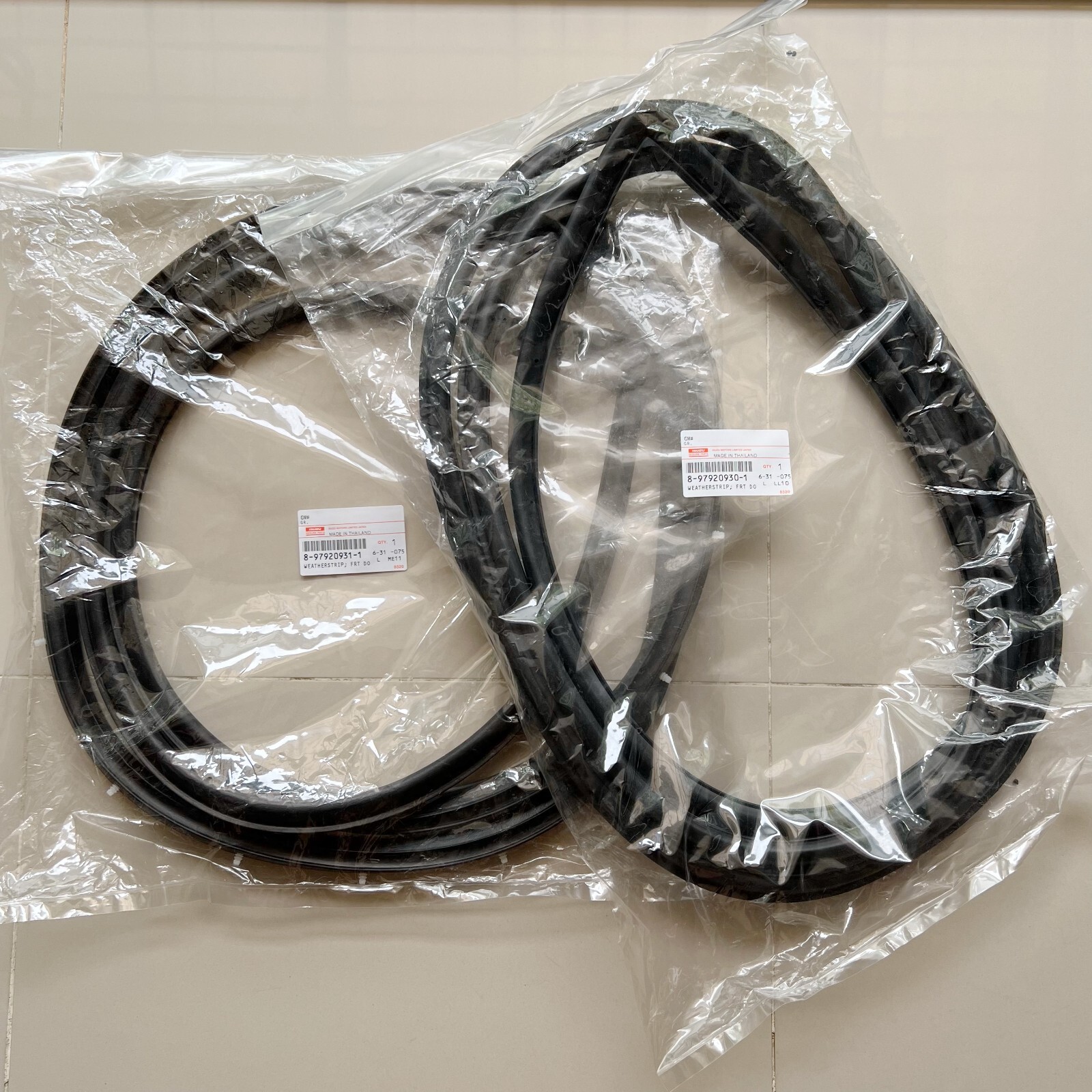 Genuine Isuzu faster TFR TF Holden Rodeo Pickup Door weatherstrip rubber seal