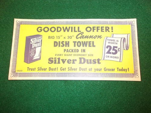 EXCELLENT OLD VTG ANTIQUE STORE COUPON:  "GOODWILL OFFER!... ...BY SILVER DUST" - Picture 5 of 10