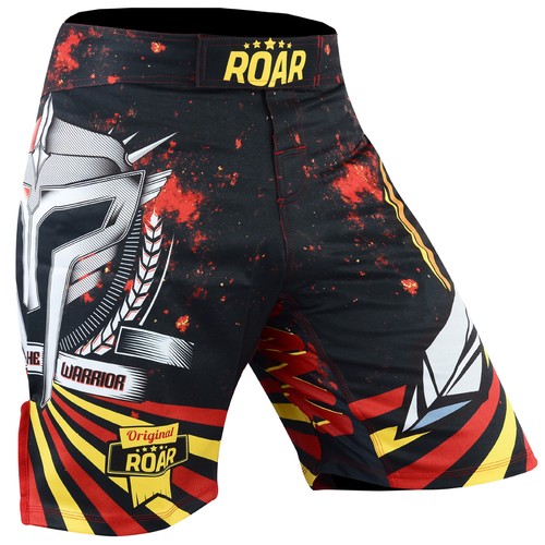 ROAR MMA Grappling Rash Guard Cage Fight Training Leggings Jiu Jitsu Spats - Picture 6 of 10