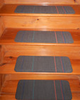15 Step  8" x 24" Stair Treads Staircase Rug Carpet Rubber Backing