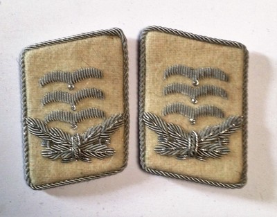 WW2 German Luftwaffe Generalleutenant Collar Tabs