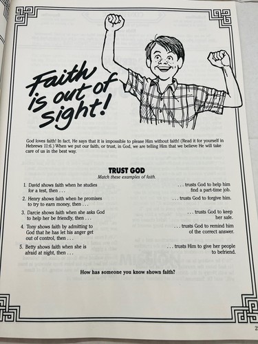 Living to Serve Sixth Grade Student Workbook Character Foundation Curr ACSI - Picture 5 of 8