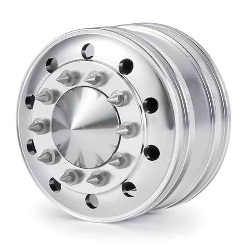 FLYXM 1/2/4x With Spike Nut Alloy Front Wheel Hub Rim For RC 1:14 Tamiya Truck - Bild 2 von 12