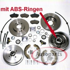 Bremsen vorne Bremstrommel Satz 4 Bremsschläuche hinten für VW Golf IV Cabrio