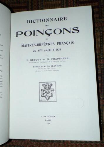 XRARE: 3 Vols Jewelers & Silversmith Marks "Dictionnaire Des Poincons Officiels" - Picture 3 of 9