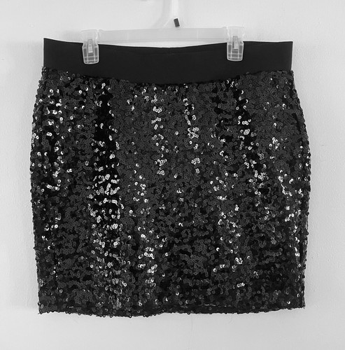 Torrid Damen Pailletten schwarz Stretch kurzer Rock elastisch Übergröße Large 0 Zero