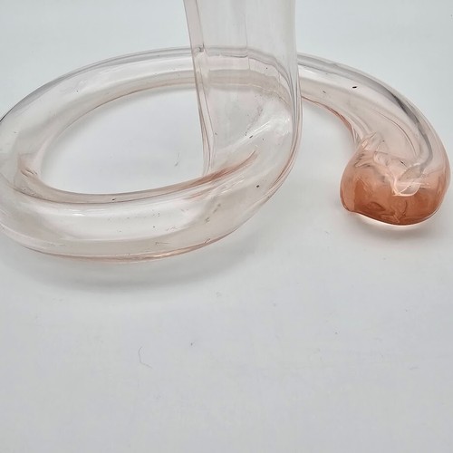 Vintage Glass Vase Italian Corolla Cornucopia Trumpet Murano Hand Blown 9.5 inch - Picture 14 of 22