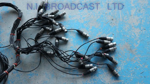 3x multicore plugs with breakout to XLR (MK7 plugs ) possibly MK7 but check pho - Picture 7 of 9