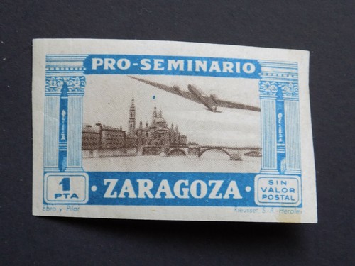 (1) postfrisch Spanien Saragossa 1 PTA Pro Seminario Ausgabe - Bild 1 von 2