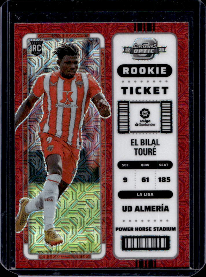 2022 Chronicles El Bilal Toure Contenders Optic Rookie Ticket Red Mojo #298