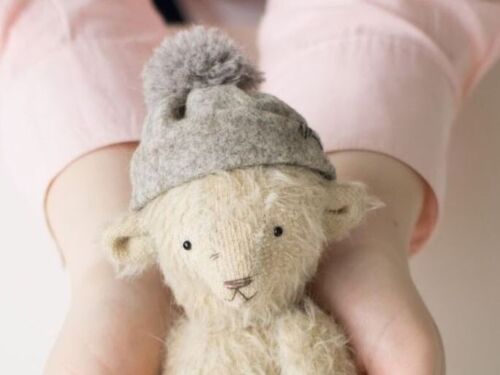 Teddy Bear Sewing Pattern Traditional Mohair Vintage Jointed Glass Eyes Matthew - Picture 2 of 2