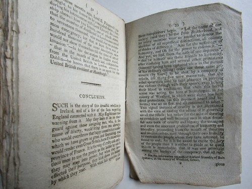 1799 THE IRISH REBELLION of 1798 IRELAND History Early Pamphlet Chapbook RARE - Picture 6 of 7